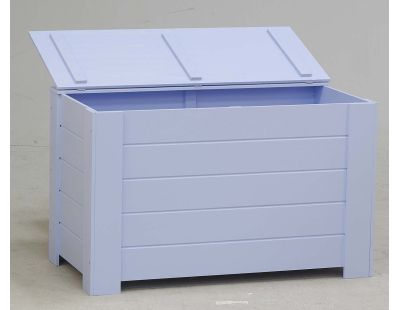 Coffre de rangement en pin  77 x 40 x 50 cm (Bleu)