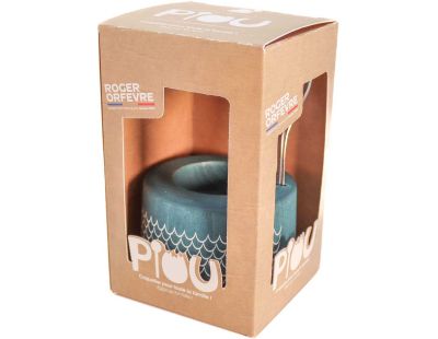 Coffret coquetier en bois Piou Piou (Bleu marine)