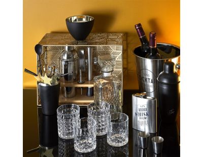 Coffret whisky avec bouteille et 4 verres