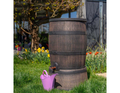 Récupérateur d'eau de pluie en polyéthylène avec robinet chromé Barrel (140 litres)