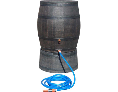 Collecteur d'eau en polyéthylène avec support Barrel (240 litres)