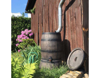 Récupérateur d'eau de pluie en polyéthylène avec support Barrel (120 litres)