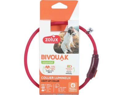 Collier lumineux pour chiots Bivouak (Rouge)