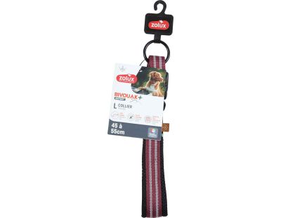 Collier souple en tissu Bivouak 45 à 55 cm 20 mm (Rouge)