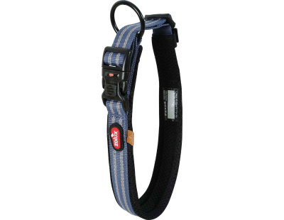 Collier souple en tissu Bivouak 55 à 65 cm 25 mm (Bleu)