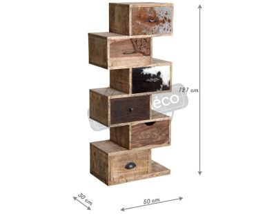 Commode zigzag 6 tiroirs