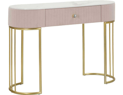 Console en métal Montpellier 100 x 43 x 74 cm (Rose)