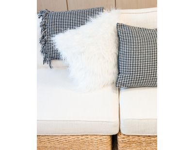 Coussin Pied-de-poule en coton