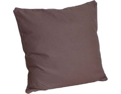 Coussin carré pour dossier de canapé 60 cm (Chocolat)