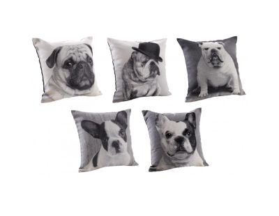 Coussin chien en coton (Lot de 5)