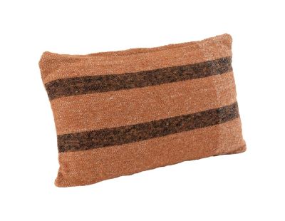 Coussin en coton recyclé (Chocolat 50 x 30 cm)