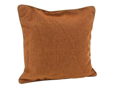 Coussin en coton velours Rouille