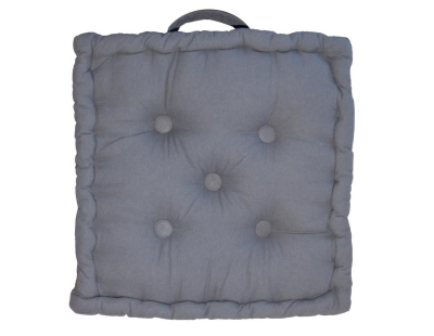 Coussin de sol en coton 40 cm (Gris)