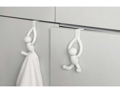 Crochet dessus de placard Buddy (Lot de 2) (Blanc)