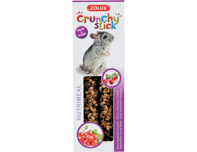 Crunchy stick pour chinchillas saveur églantine et groseilles