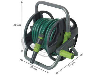 Dévidoir à tuyau d'arrosage portable équipé