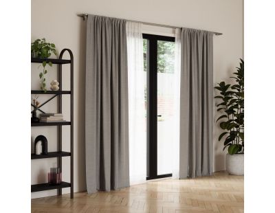 Double tringle à rideaux nickel mat Twilight (121,9 à 223.5 cm)