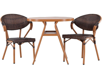 Ensemble table et 2 chaises Abrantes