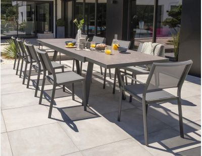 Ensemble table et chaises de jardin en aluminium DCB Garden 12