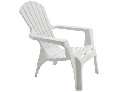 Fauteuil Adirondack en résine polypropylène (Blanc)