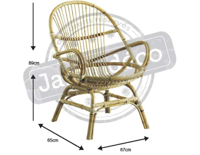 Fauteuil Coquille en manau Jakarta