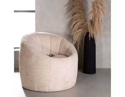 Fauteuil en bouclette Warren