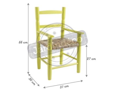 Fauteuil enfant en bois de hêtre (Anis)