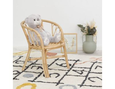 Fauteuil enfant en rotin Côme (Naturel)