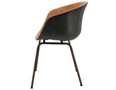 Fauteuil en polyuréthane camel