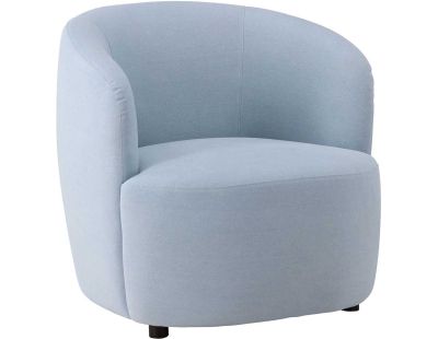 Fauteuil en tissus bleu Bobbo