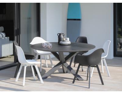 Fauteuils de jardin en aluminium et résine Jato (Lot de 2) (Blanc)