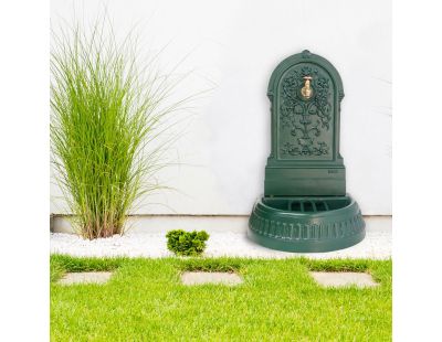 Fontaine murale de jardin Floraison (Vert anglais)