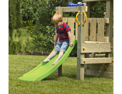 Glissière de toboggan avec vague en PEHD toba 120cm (Vert lemon)