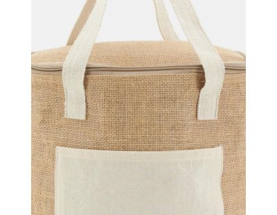 Sac lunch isotherme en jute (Naturel 27x18x30)