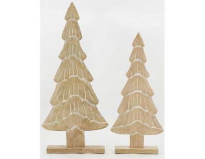 Grands sapins en manguier blanchi (lot de 2)