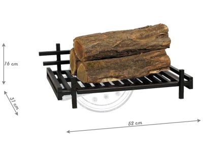 Grille de cheminée en acier 52 cm