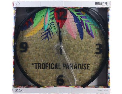 Horloge Tropical Paradise Exotique 30 cm