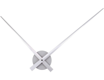 Horloge aiguilles Big Time 76cm (Argent)