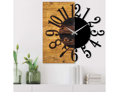 Horloge en bois et métal Clock (Chiffres)