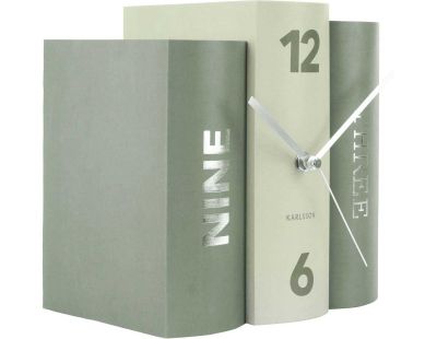 Horloge 3 livres Book (Vert)