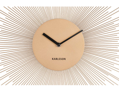 Horloge en métal Peony 45 cm (Doré)