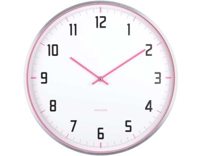 Horloge murale ronde 40 cm Sporty (Rose)