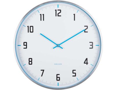 Horloge murale ronde 40 cm Sporty (Bleu)