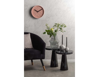 Horloge ronde en béton Honey  31 cm (Rose)