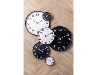 Horloge ronde en métal New classic 40 cm (Noir)