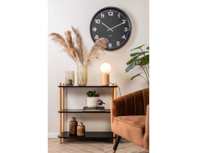 Horloge ronde en métal New classic 60 cm (Noir)