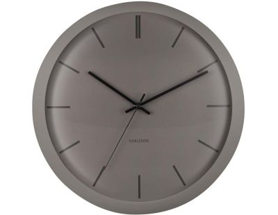 Horloge ronde en métal Nirvana Globe 40 cm (Gris foncé)