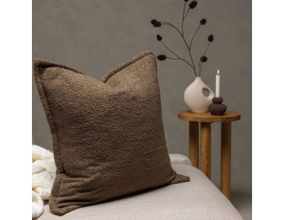 Housse de coussin 60x60 cm Tuva (Marron)