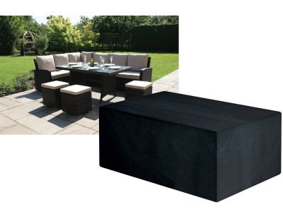 Housse de protection salon de jardin rectangulaire compact (300x270 cm)