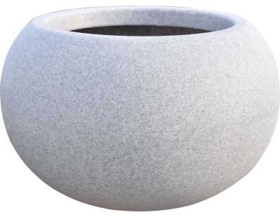 Jardinière ronde en polyéthylène granit Swing (63 x 40 cm)